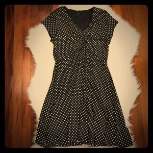 Garnet Hill. Polka Dot. Cap sleeve dress.